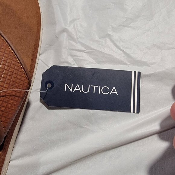 NWT Nautica Malik Women's Leather Sandals - Picture 3 of 5